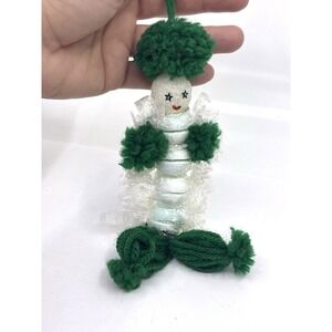 Vtg 1960s Candy Yarn Doll Christmas Ornament